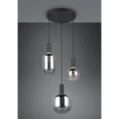 Luminaires Trio Diva Suspension Noir, 3 lumières