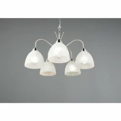 Luminaires Reality DOBBY Suspension Nickel mat, 5 lumières