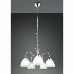 Luminaires Reality DOBBY Suspension Nickel mat, 5 lumières