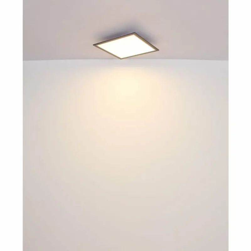 Luminaires Globo Lighting Doha Plafonnier LED Anthracite, Blanc, 1 lumière* Éclairage Led