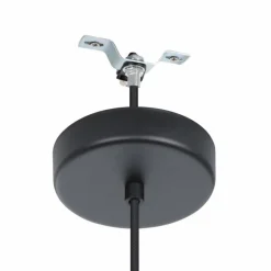 Lampes En Tissu-Luminaires Eglo DOLWEN Suspension Noir, 1 lumière