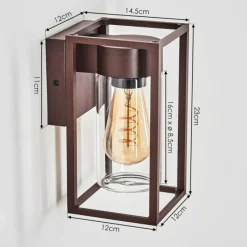 hofstein Doninhas Lampe murale d´extérieur Rouille, 1 lumière