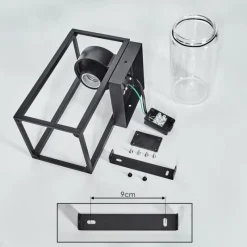 hofstein Doninhas Lampe murale d´extérieur Noir, 1 lumière