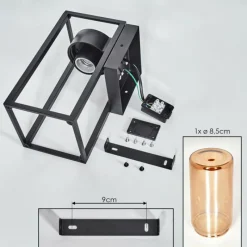 hofstein Doninhas Lampe murale d´extérieur Noir, 1 lumière