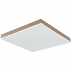 Lampes En Bois-Luminaires Globo Lighting Doro Plafonnier LED Écru, Blanc, 1 lumière, Télécommandes