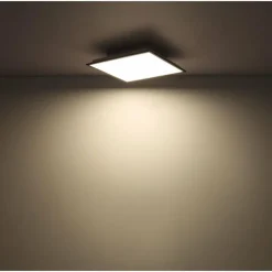 Lampes En Bois-Luminaires Globo Lighting Doro Plafonnier LED Écru, Blanc, 1 lumière, Télécommandes