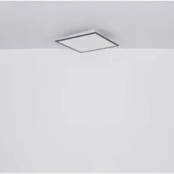 Lampes En Bois-Luminaires Globo Lighting Doro Plafonnier LED Écru, Blanc, 1 lumière, Télécommandes