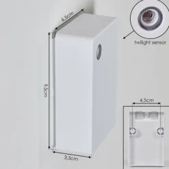 hofstein Détecteur crépusculaire Hiseville Blanc