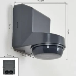 hofstein Détecteur de mouvement Calambao Anthracite, Blanc, Détecteur de mouvement