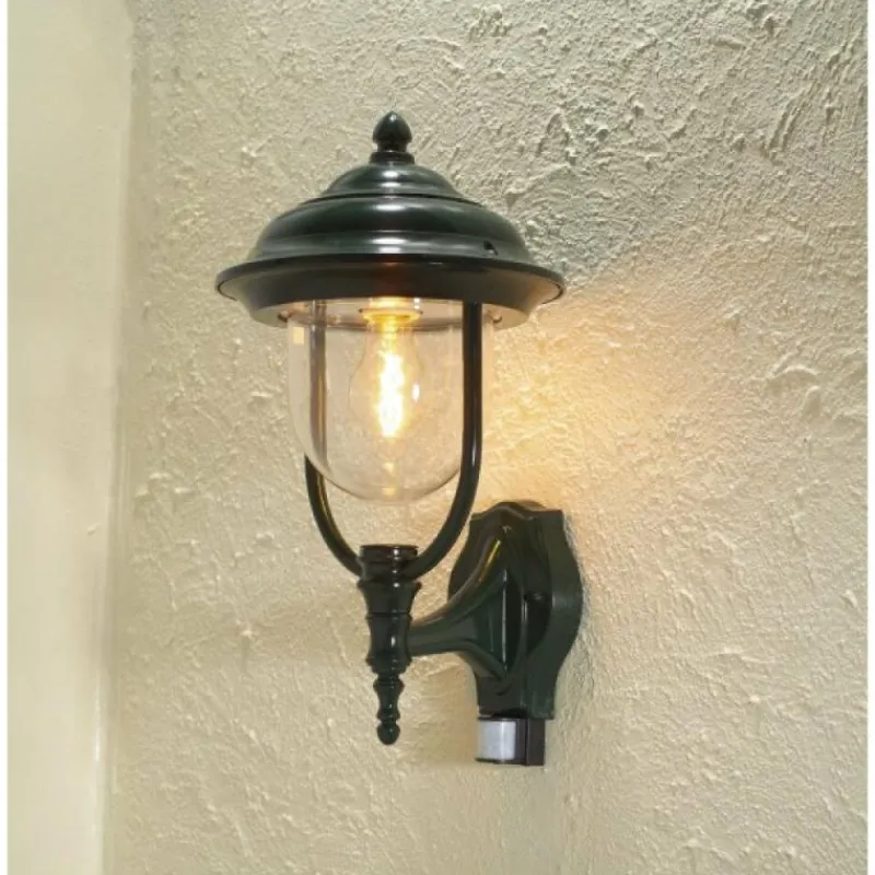 Luminaires Konstsmide Détecteur de mouvement Konstsmide Pallas Vert, 1 lumière, Détecteur de mouvement