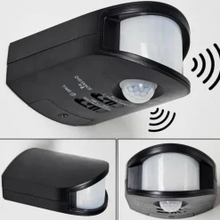 hofstein Détecteur de mouvement Mossa Noir