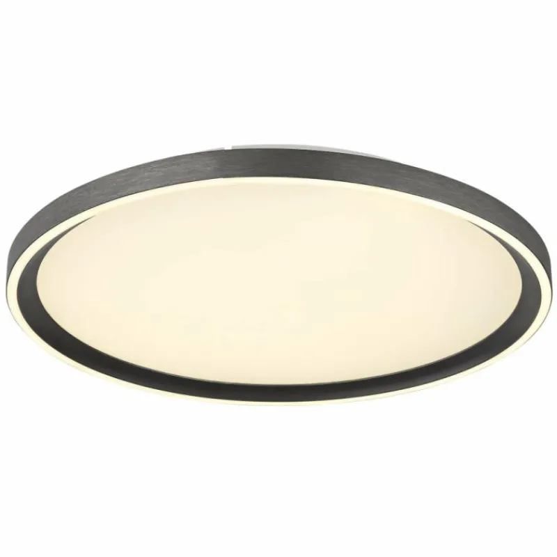 Luminaires Globo Lighting Dublin Plafonnier LED Gris, 1 lumière, Télécommandes* Éclairage Led