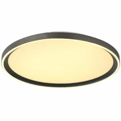 Luminaires Globo Lighting Dublin Plafonnier LED Gris, 1 lumière, Télécommandes* Éclairage Led