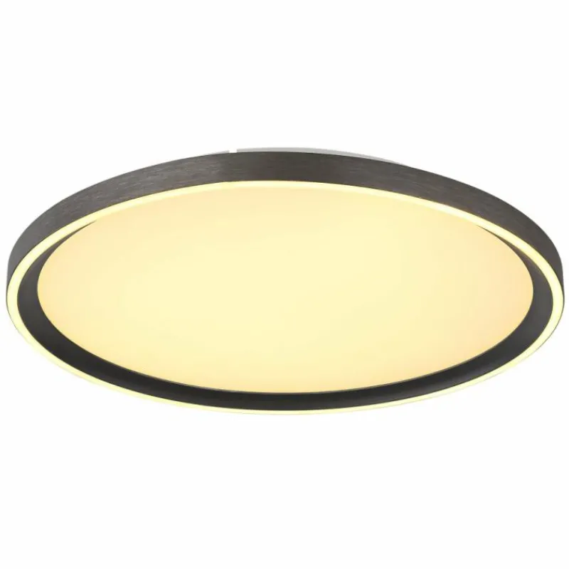 Luminaires Globo Lighting Dublin Plafonnier LED Gris, 1 lumière, Télécommandes* Éclairage Led