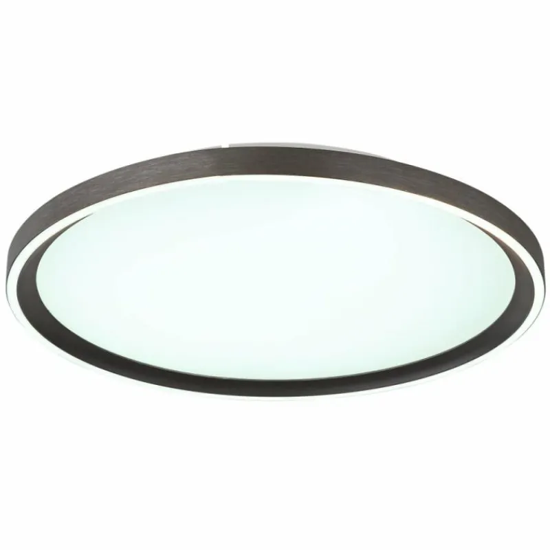 Luminaires Globo Lighting Dublin Plafonnier LED Gris, 1 lumière, Télécommandes* Éclairage Led