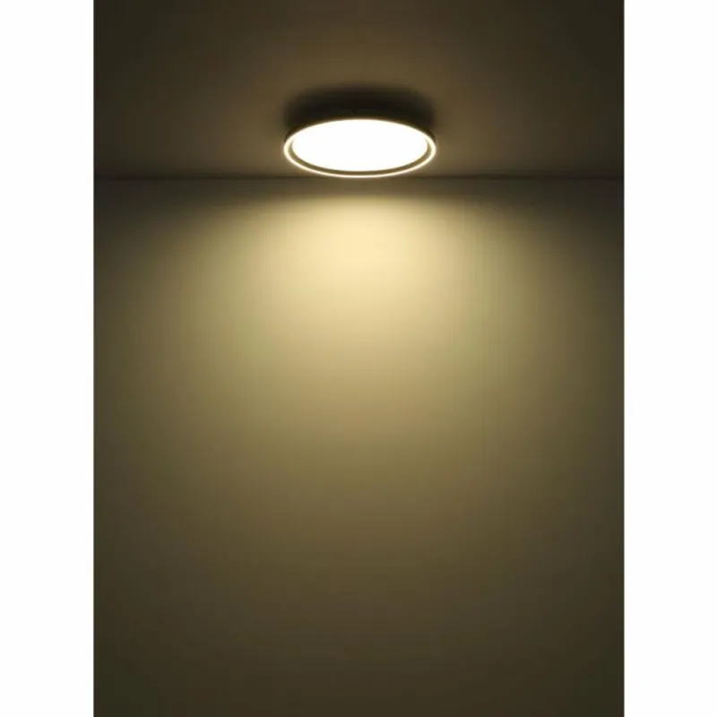 Luminaires Globo Lighting Dublin Plafonnier LED Gris, 1 lumière, Télécommandes* Éclairage Led