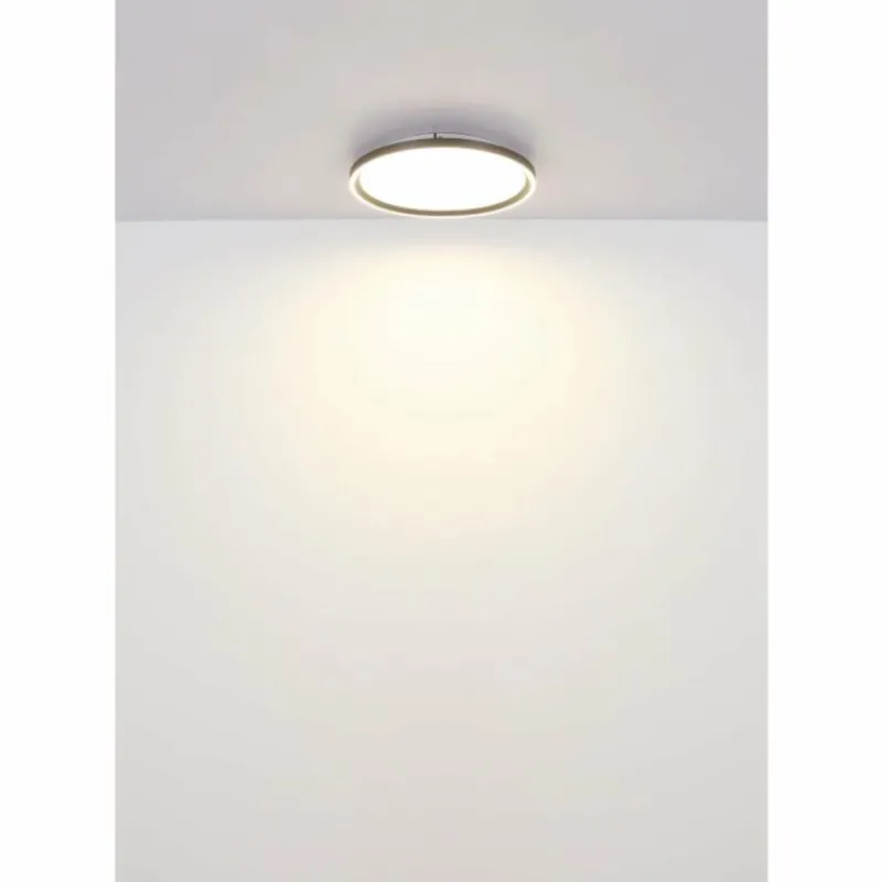 Luminaires Globo Lighting Dublin Plafonnier LED Gris, 1 lumière, Télécommandes* Éclairage Led
