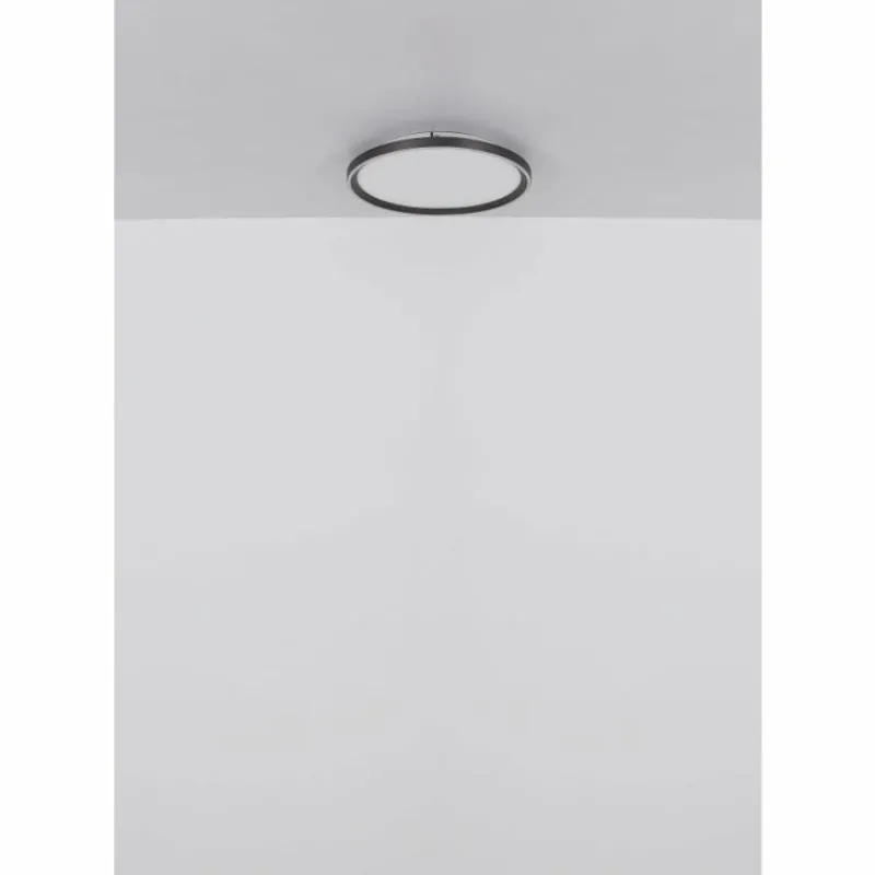 Luminaires Globo Lighting Dublin Plafonnier LED Gris, 1 lumière, Télécommandes* Éclairage Led