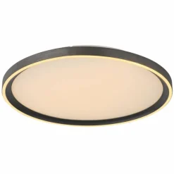 Luminaires Globo Lighting Dublin Plafonnier LED Gris, 1 lumière, Télécommandes* Éclairage Led