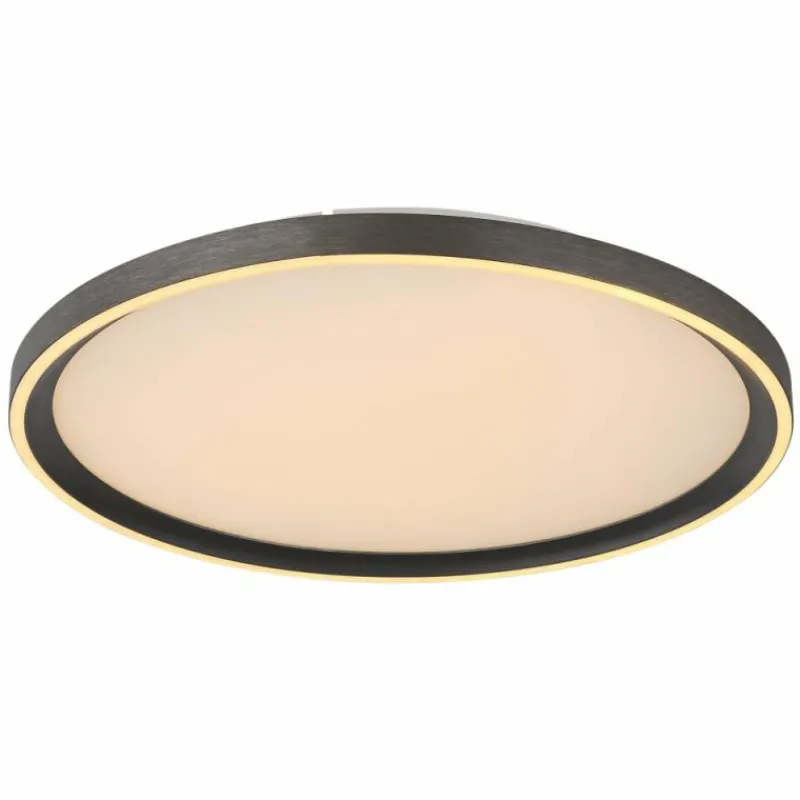 Luminaires Globo Lighting Dublin Plafonnier LED Gris, 1 lumière, Télécommandes* Éclairage Led