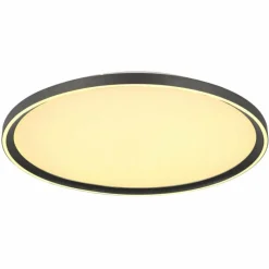 Luminaires Globo Lighting Dublin Plafonnier LED Gris, 1 lumière, Télécommandes* Éclairage Led