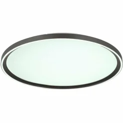 Luminaires Globo Lighting Dublin Plafonnier LED Gris, 1 lumière, Télécommandes* Éclairage Led