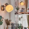 hofstein Dysted Boule lumineuse, Applique murale, Spot mural Nickel mat, 1 lumière