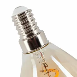 Lampes Vintages & Rétros-hofstein E14 LED 4 watt 2200 kelvin 220 lumen Ambre, 1 lumière