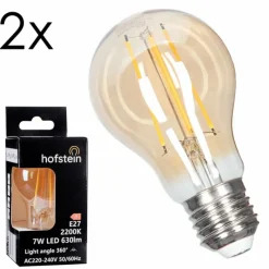 hofstein E27 LED 6 Watt blanc chaud 630 Lumen