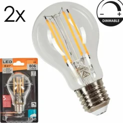 hofstein E27 LED 6 Watt blanc chaud dimmable 806 Lumen