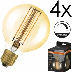 hofstein E27 LED 5.8 Watt blanc chaud dimmable 470 Lumen