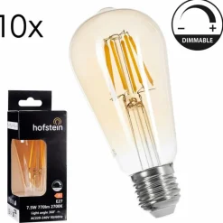 hofstein E27 LED 7.5 Watt blanc chaud dimmable 770 Lumen