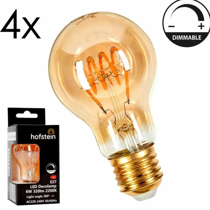 hofstein E27 LED 6 Watt blanc chaud dimmable 320 Lumen