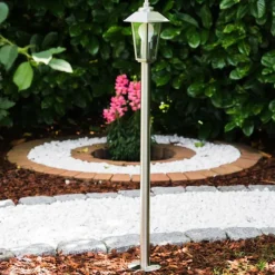 hofstein Eclairage de chemin Moskau Acier inoxydable, 1 lumière