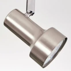 Lampes Vintages & Rétros-hofstein Edain Plafonnier, Spot de plafond LED Chrome, Nickel mat, 2 lumières