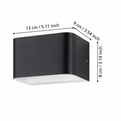 Luminaires Eglo Eglo Applique murale LED Noir, Blanc, 1 lumière* Éclairage Led