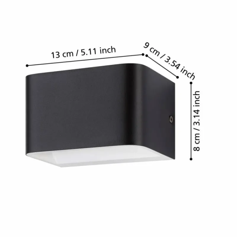 Luminaires Eglo Eglo Applique murale LED Noir, Blanc, 1 lumière* Éclairage Led