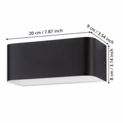 Luminaires Eglo Eglo Applique murale LED Noir, Blanc, 1 lumière* Appliques