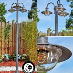 Luminaires Rustiques-hofstein Elima Luminaire extérieur, Réverbère, Eclairage de chemin Anthracite, 3 lumières