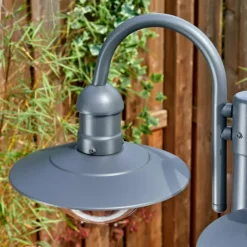 Luminaires Rustiques-hofstein Elima Luminaire extérieur, Réverbère, Eclairage de chemin Anthracite, 3 lumières