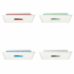 Lampes Industrielles-Luminaires Brilliant Ellia Panel LED Blanc, 1 lumière, Télécommandes