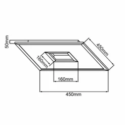 Lampes Industrielles-Luminaires Brilliant Ellia Panel LED Blanc, 1 lumière, Télécommandes