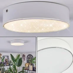 hofstein Elmar Plafonnier LED Blanc, 1 lumière