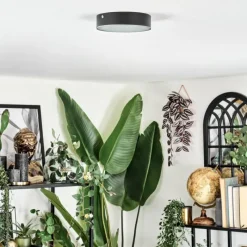 hofstein Elmar Plafonnier LED Noir, 1 lumière