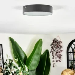 hofstein Elmar Plafonnier LED Noir, 1 lumière