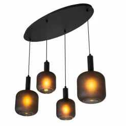 Luminaires Lucide ELOISE Suspension Noir, 4 lumières