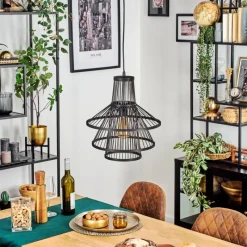 Luminaires Scandinaves-hofstein Elvor Suspension, Suspension Noir, 1 lumière