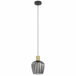 Luminaires Eglo EMPOLI Suspension Laiton, Noir, 1 lumière* Suspensions