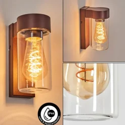 hofstein Encoberta Lampe murale d´extérieur Rouille, 1 lumière