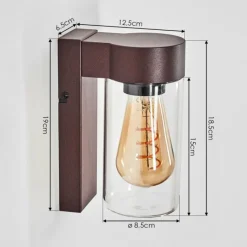 hofstein Encoberta Lampe murale d´extérieur Rouille, 1 lumière